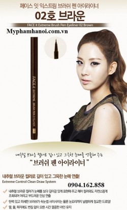 Bút kẻ mắt dạ The Face Shop Face It Extreme Brush Pen Eyeliner - But ke mat da The Face Shop Face It Extreme Brush Pen Eyeliner